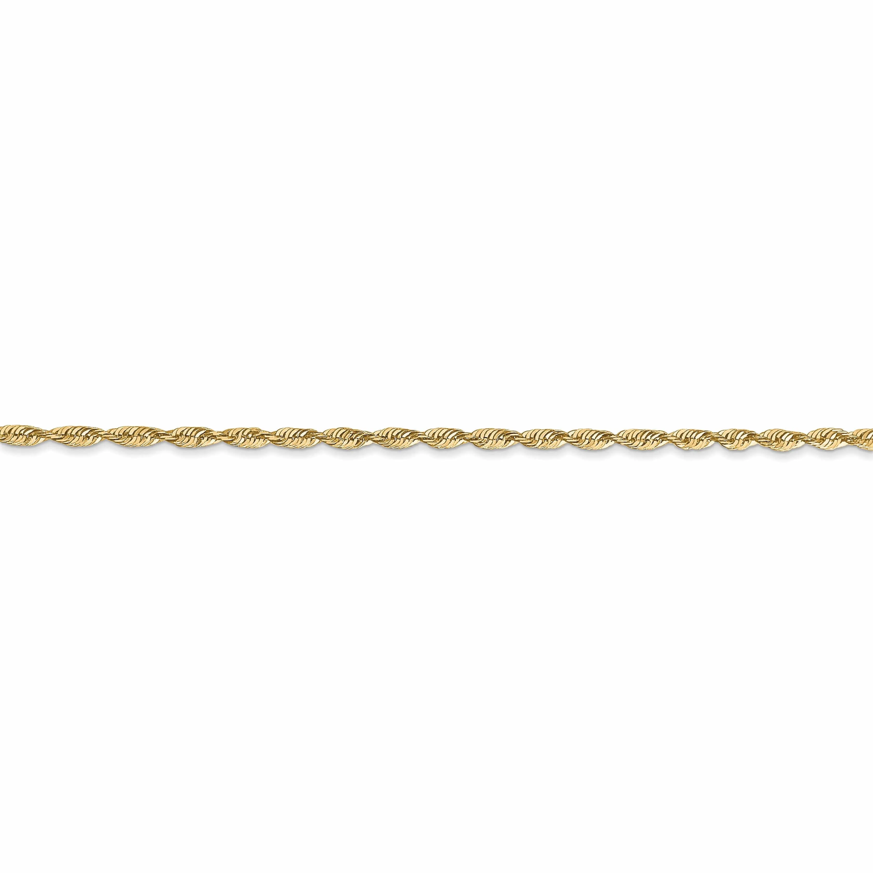 10k Yellow Gold 1.8mm D.C Lightweight Rop