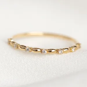 14k Delicate Diamond Celebration Band