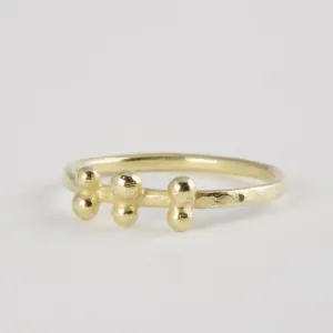 18ct Gold Delicate Kim Granulation Rings