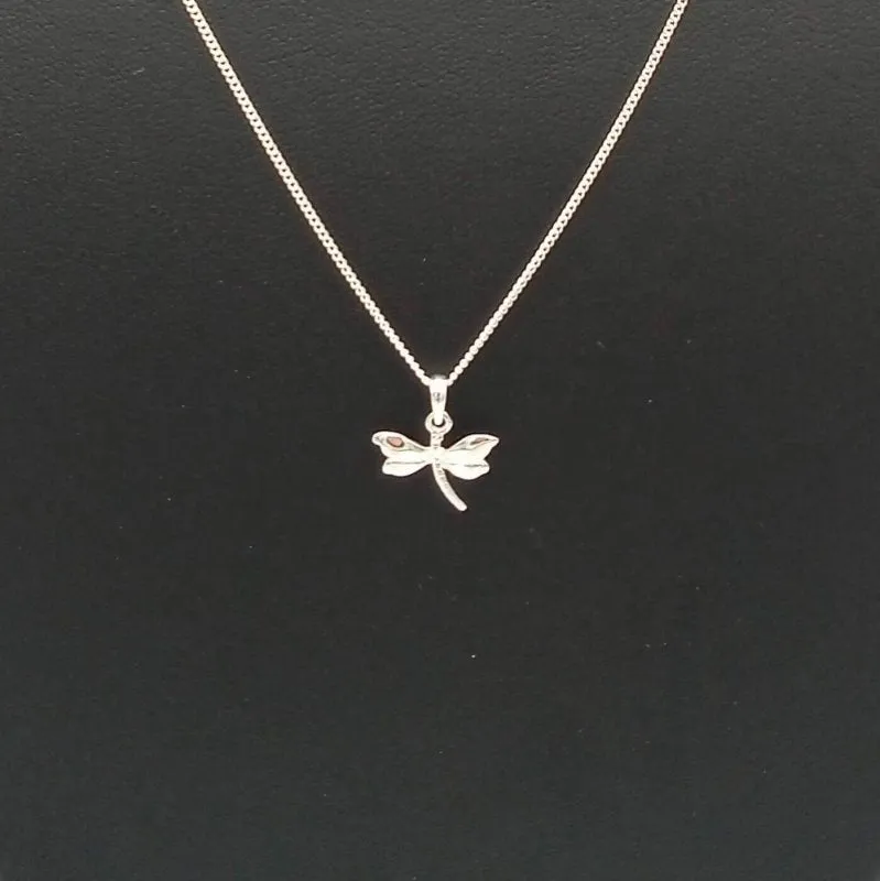 925 Sterling Silver Dragonfly Pendant