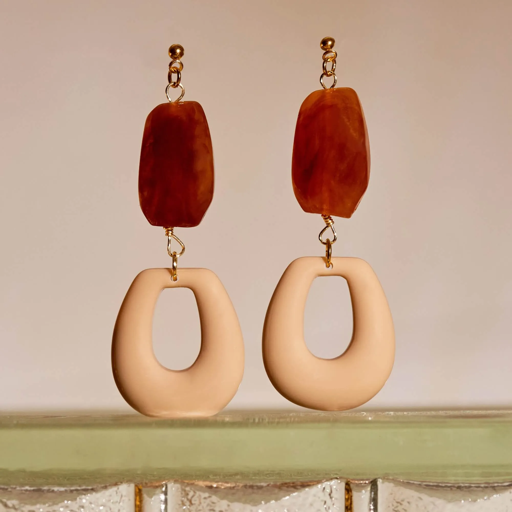 A Weathered Penny Maple Earrings