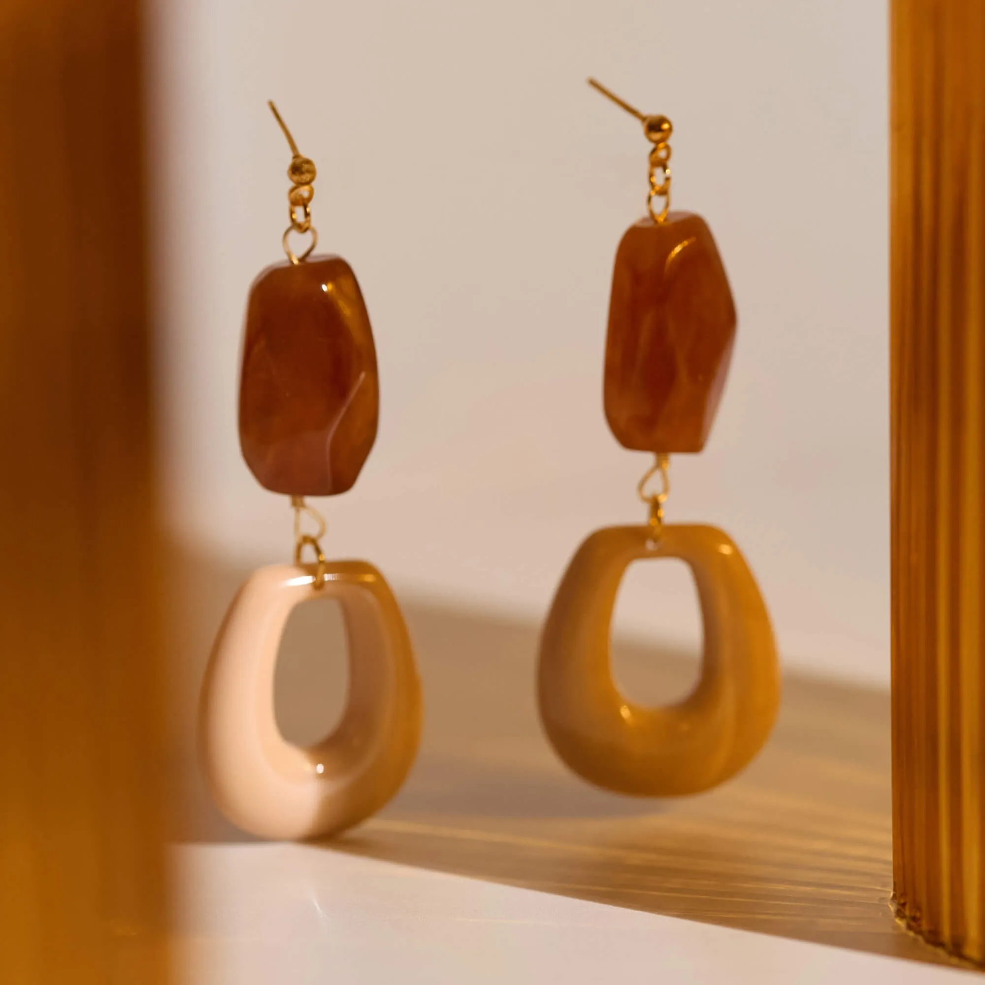 A Weathered Penny Maple Earrings