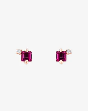 Amalfi Princess Burst Rhodolite Studs