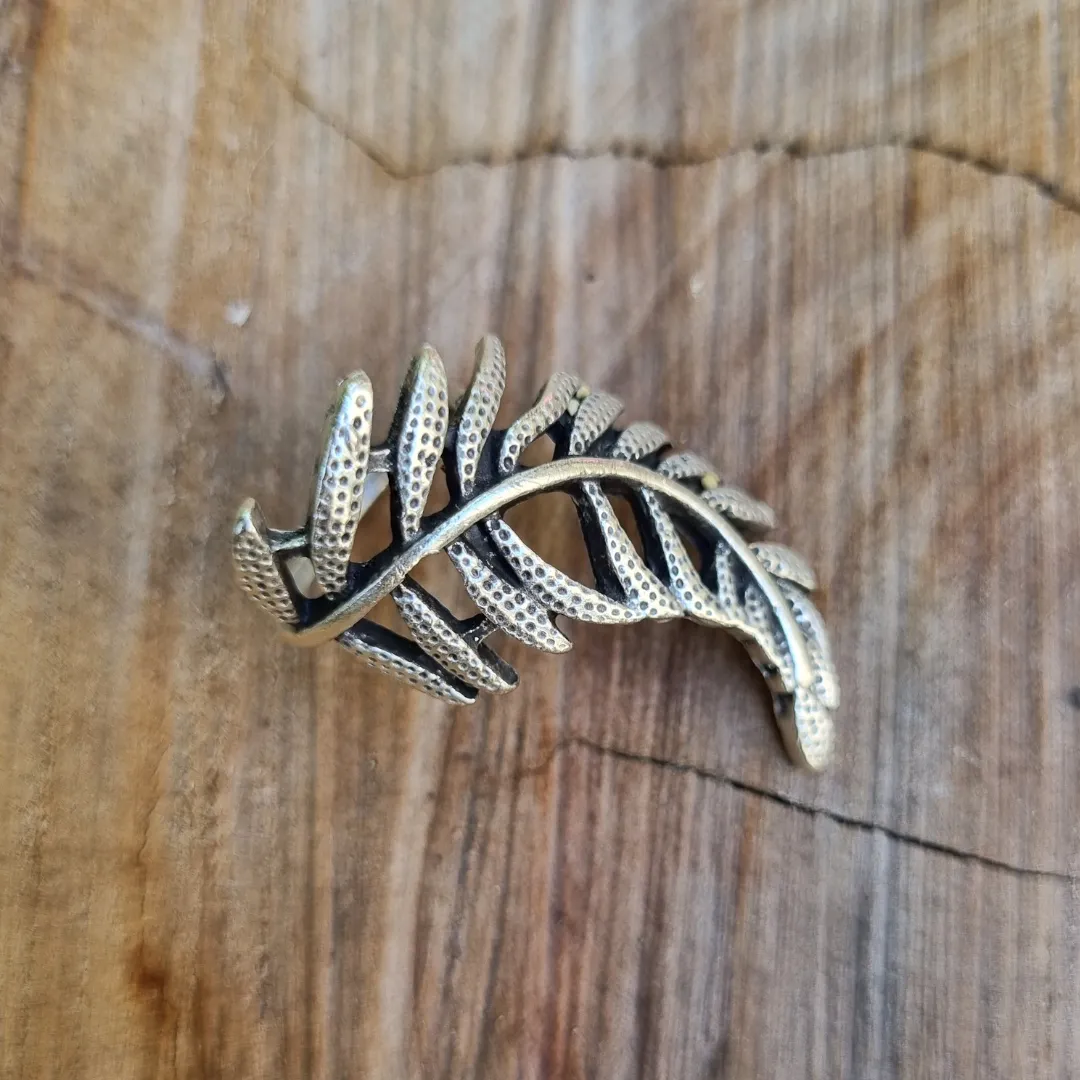 Anatolian Boho Ring - "Fern Leaf"