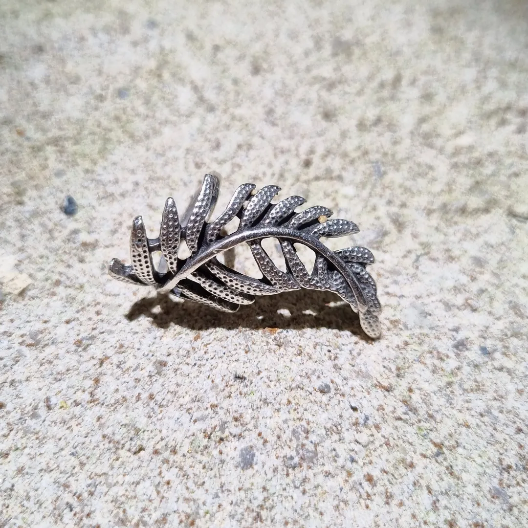 Anatolian Boho Ring - "Fern Leaf"