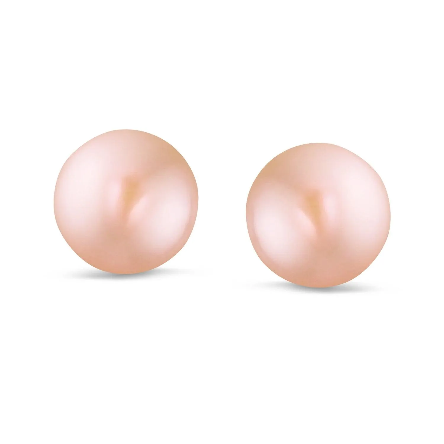 Basic Drop Ball Earrings with Freshwater Cultured Pearl Studs in Sterling Silver