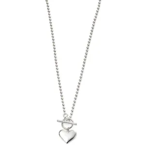 Beginnings Heart on Ball Chain Necklace - Silver