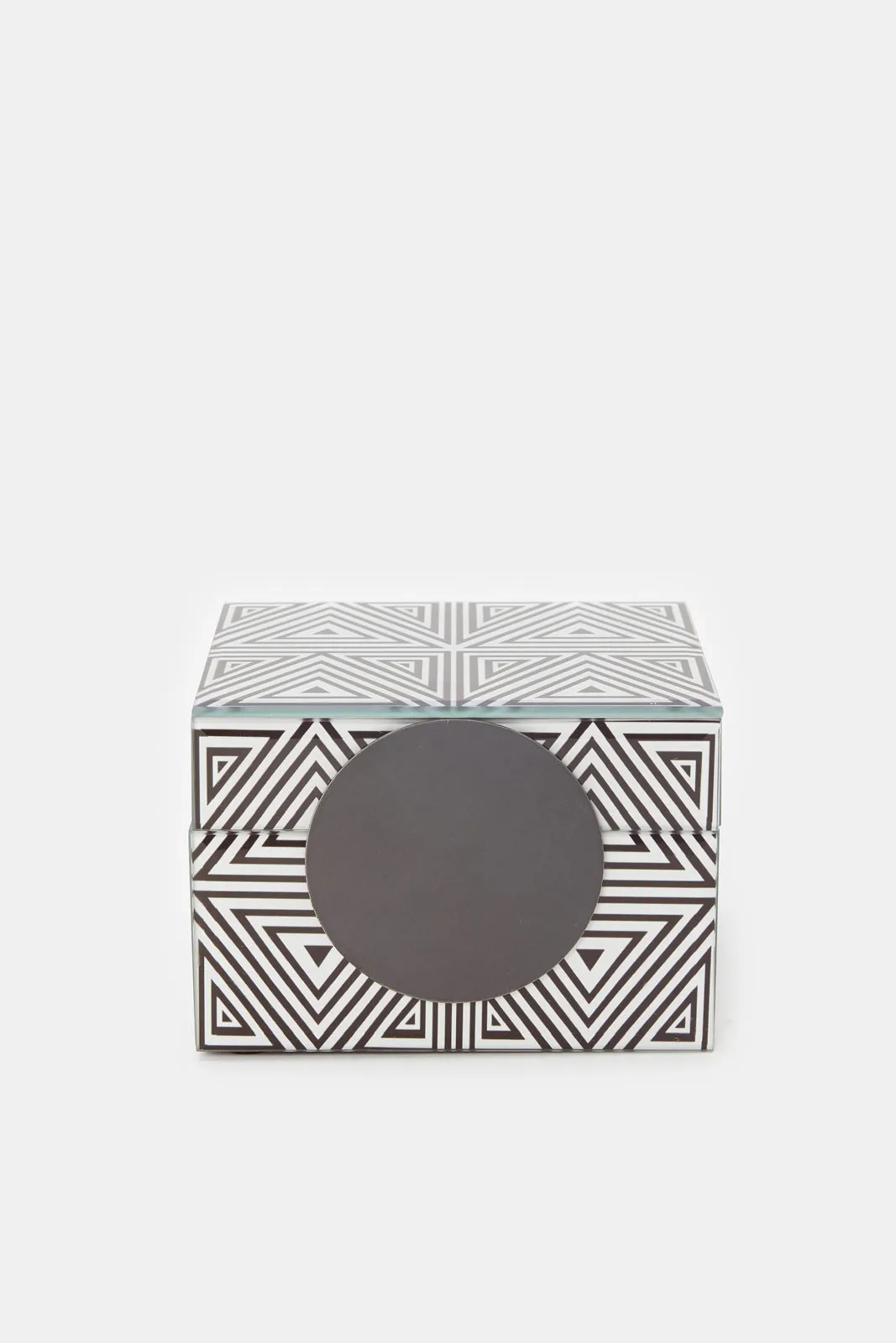 Black And White Monochrome Pattern Jewelry Box (Small)