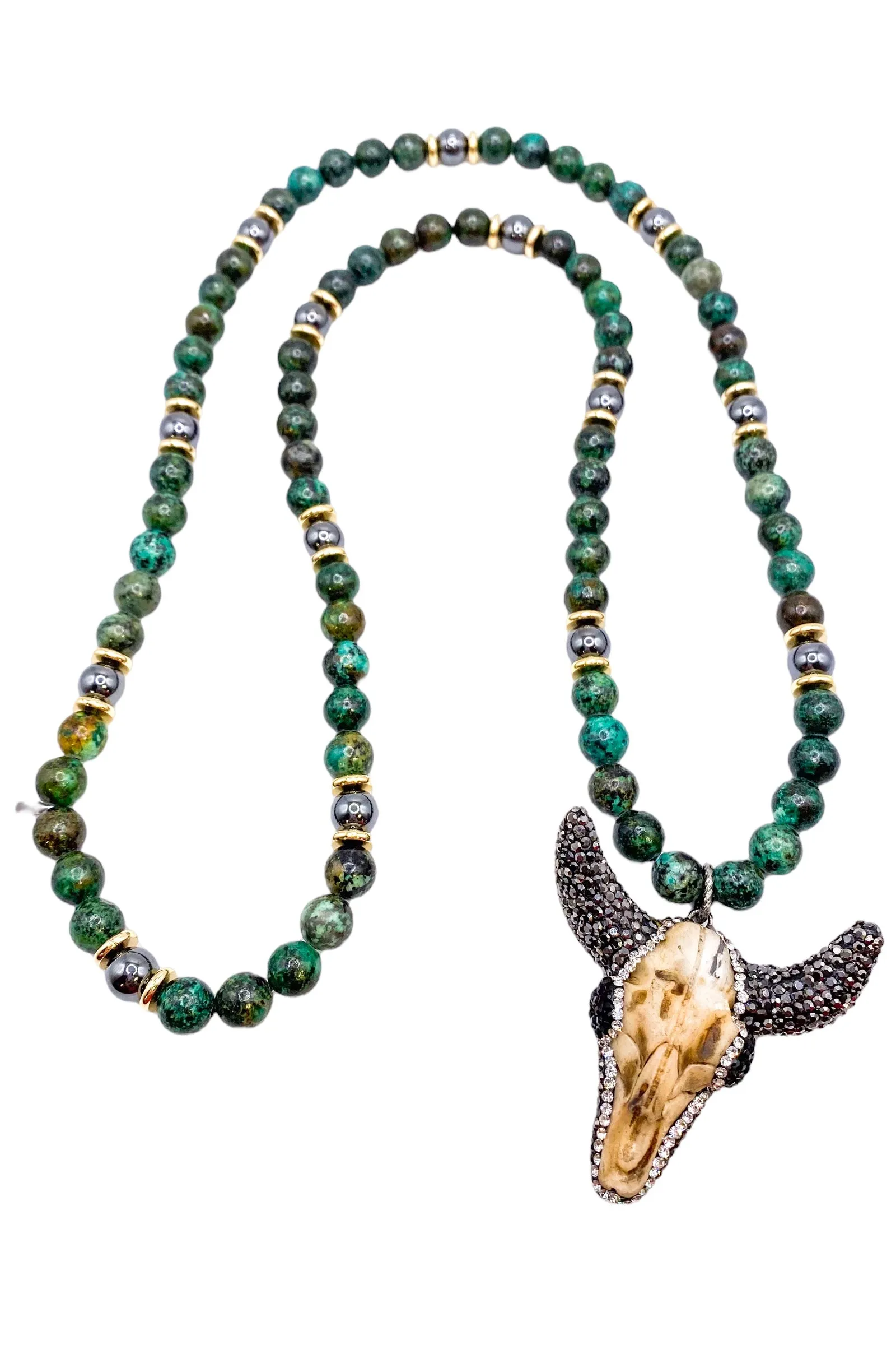 Bling Enzo Necklace - African Turquoise | Easton Elle - FINAL SALE