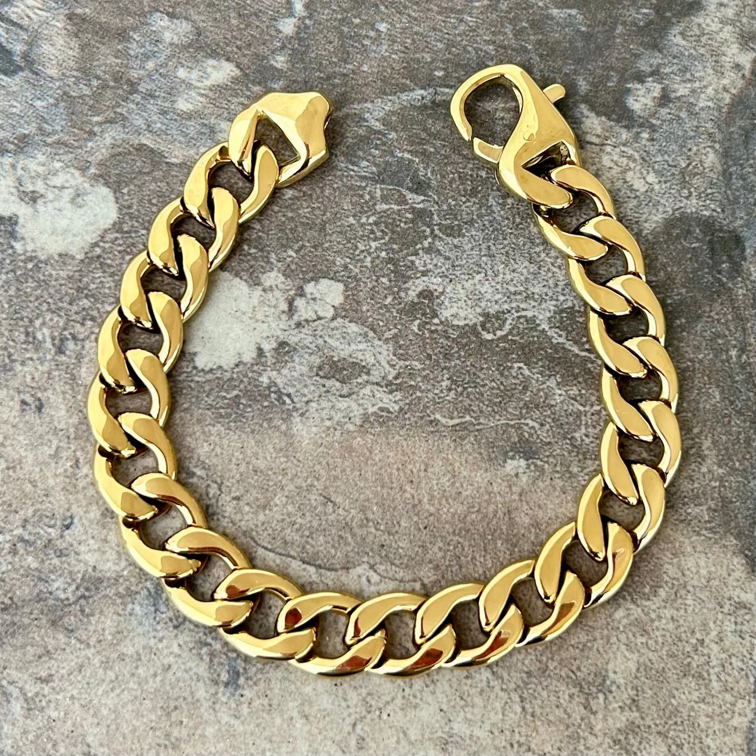 Bracelet Cuban - 3/8" Havana - Gold - CB05