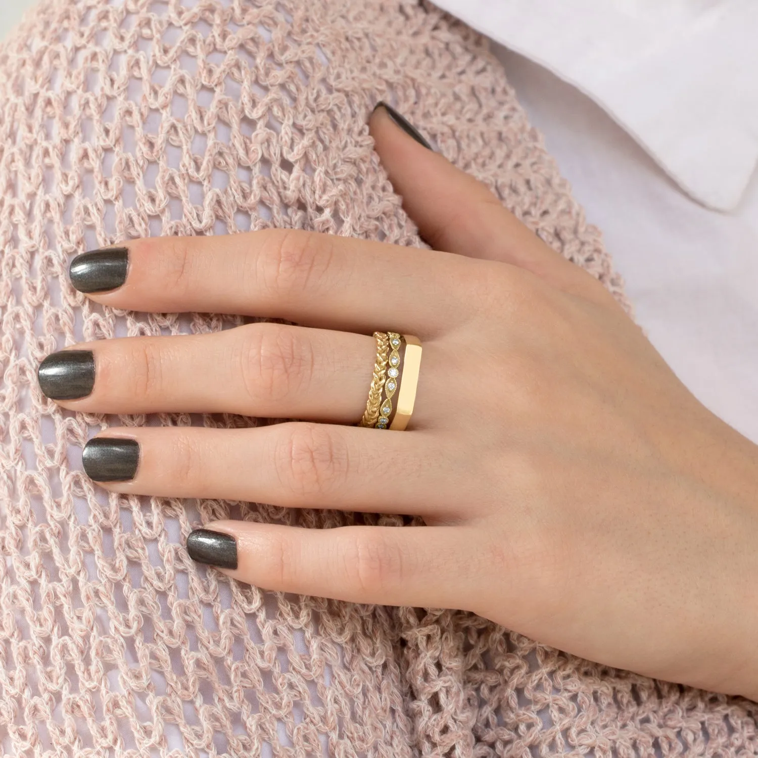 Braided Gold Ring