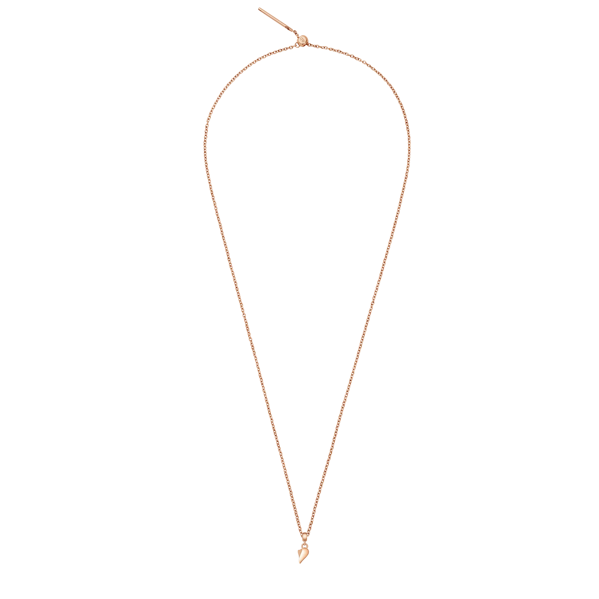 Broken Heart Charm Rose Gold