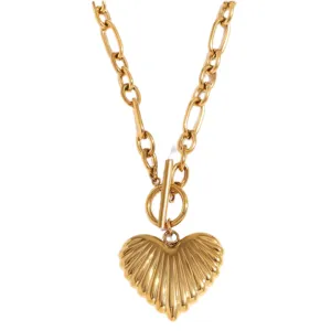 Brooke Heart Pendant Charm Necklace