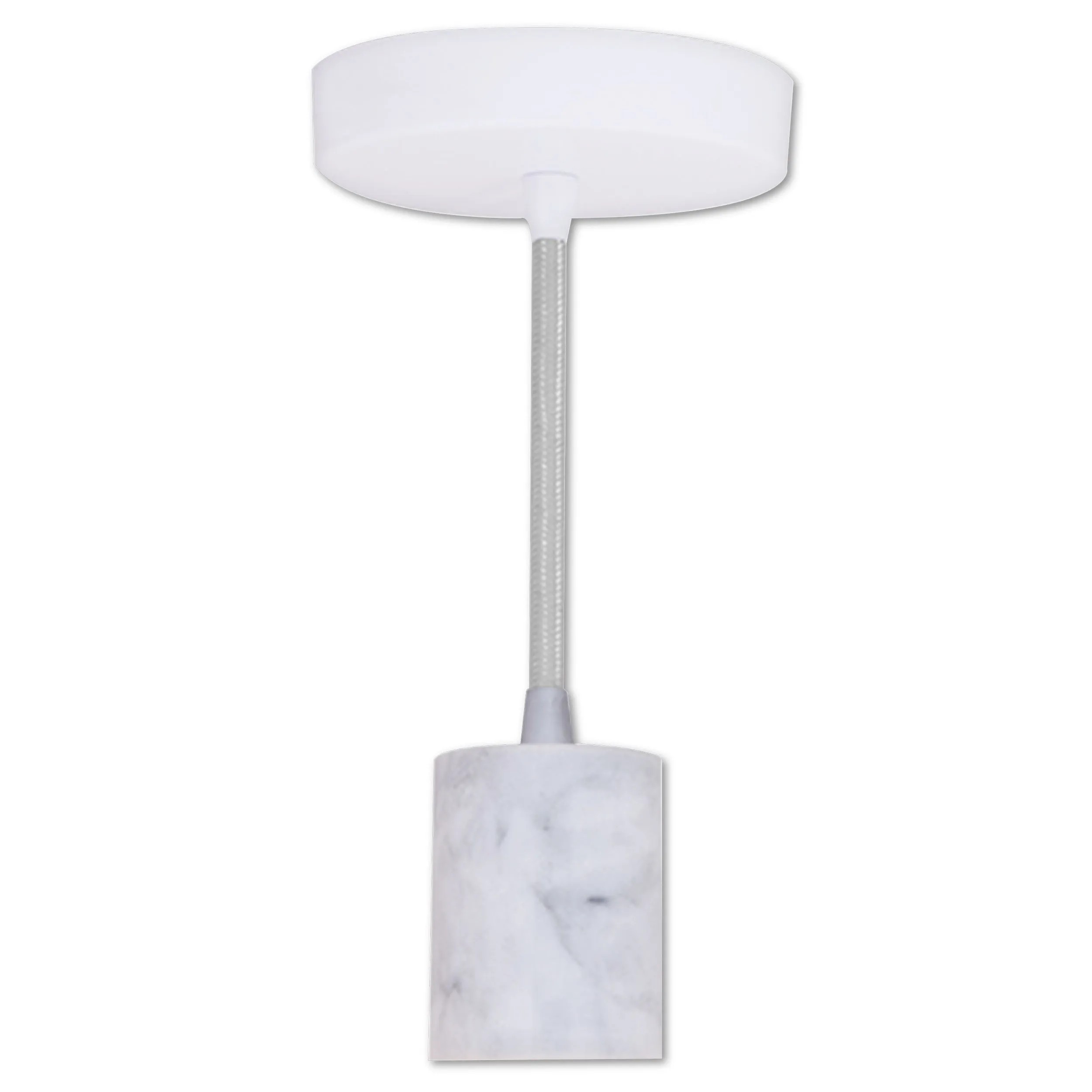 Bulbrite 810092 Pendant Fixtures White Direct Wire Natural Marble