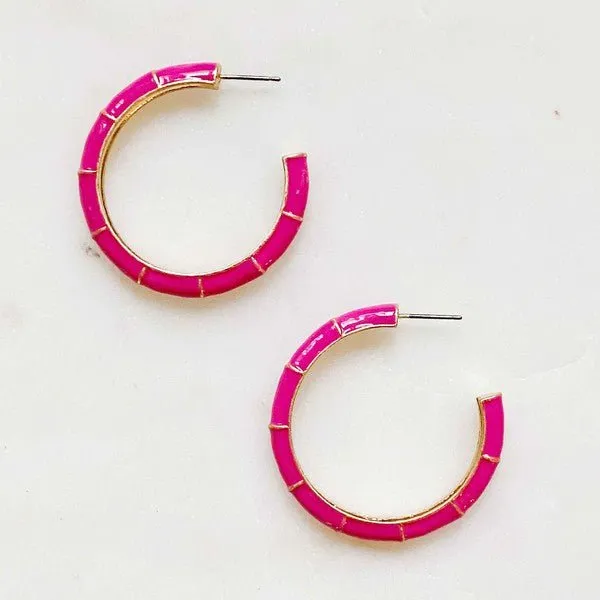 Candy Drop Hoop Earrings