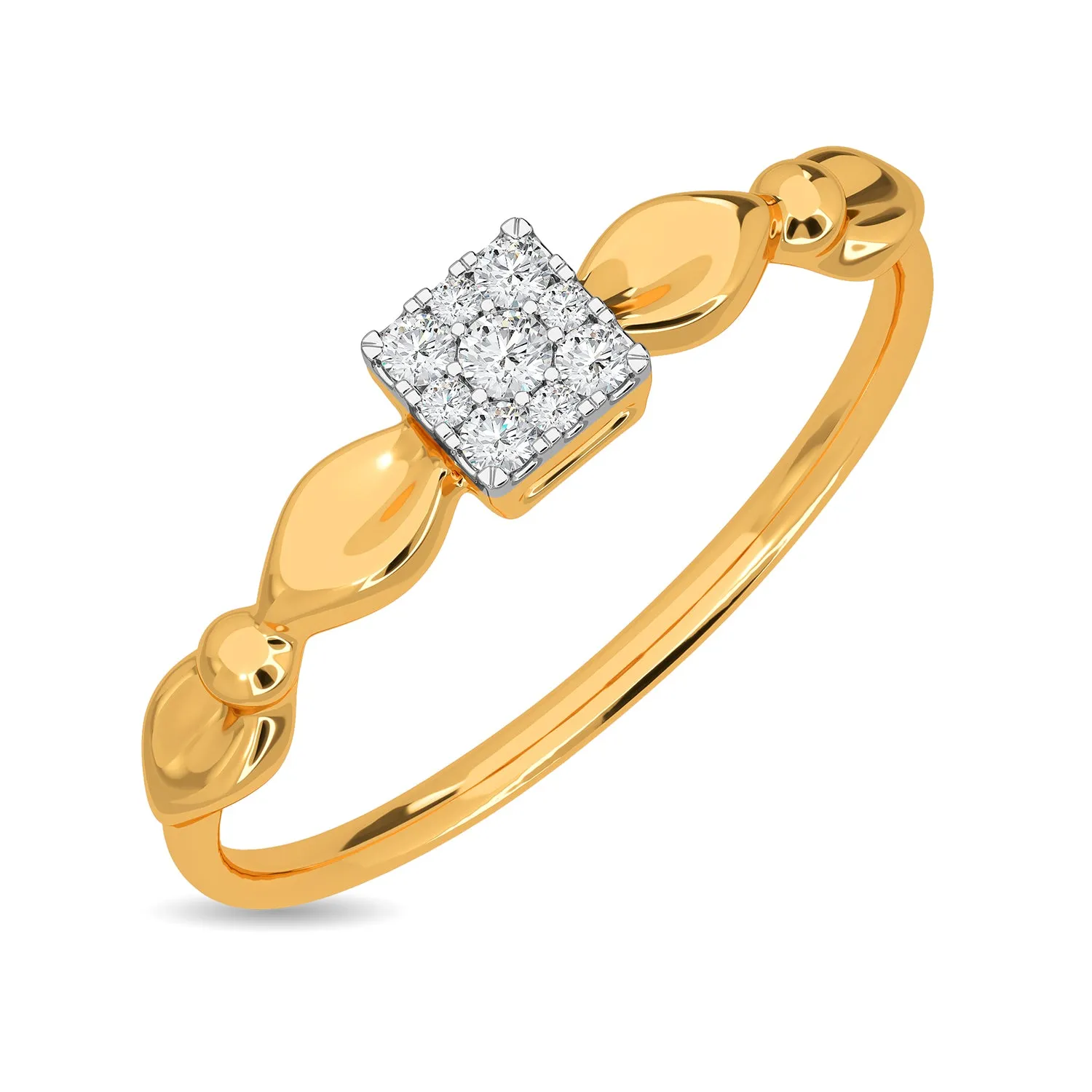 Centre Square Arch Curve Ring