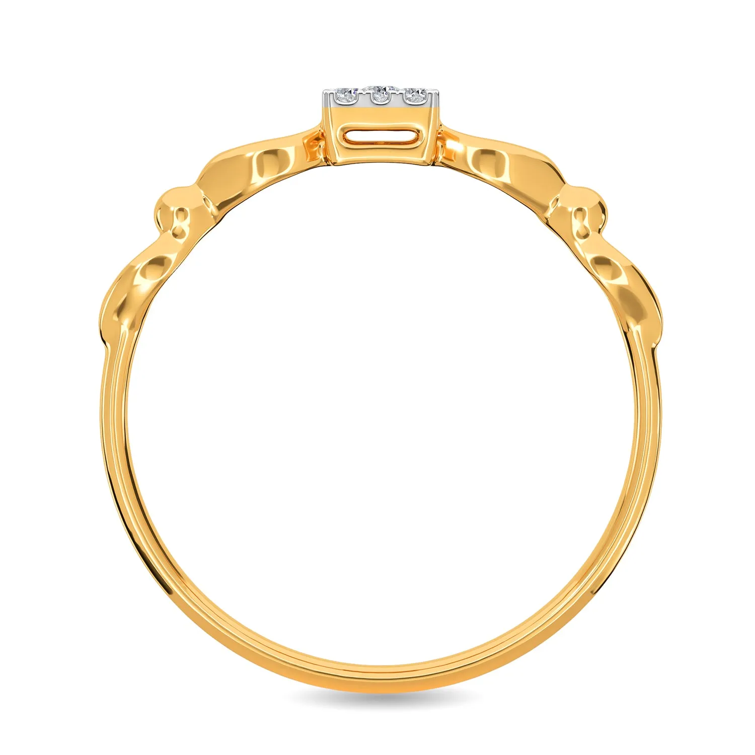 Centre Square Arch Curve Ring