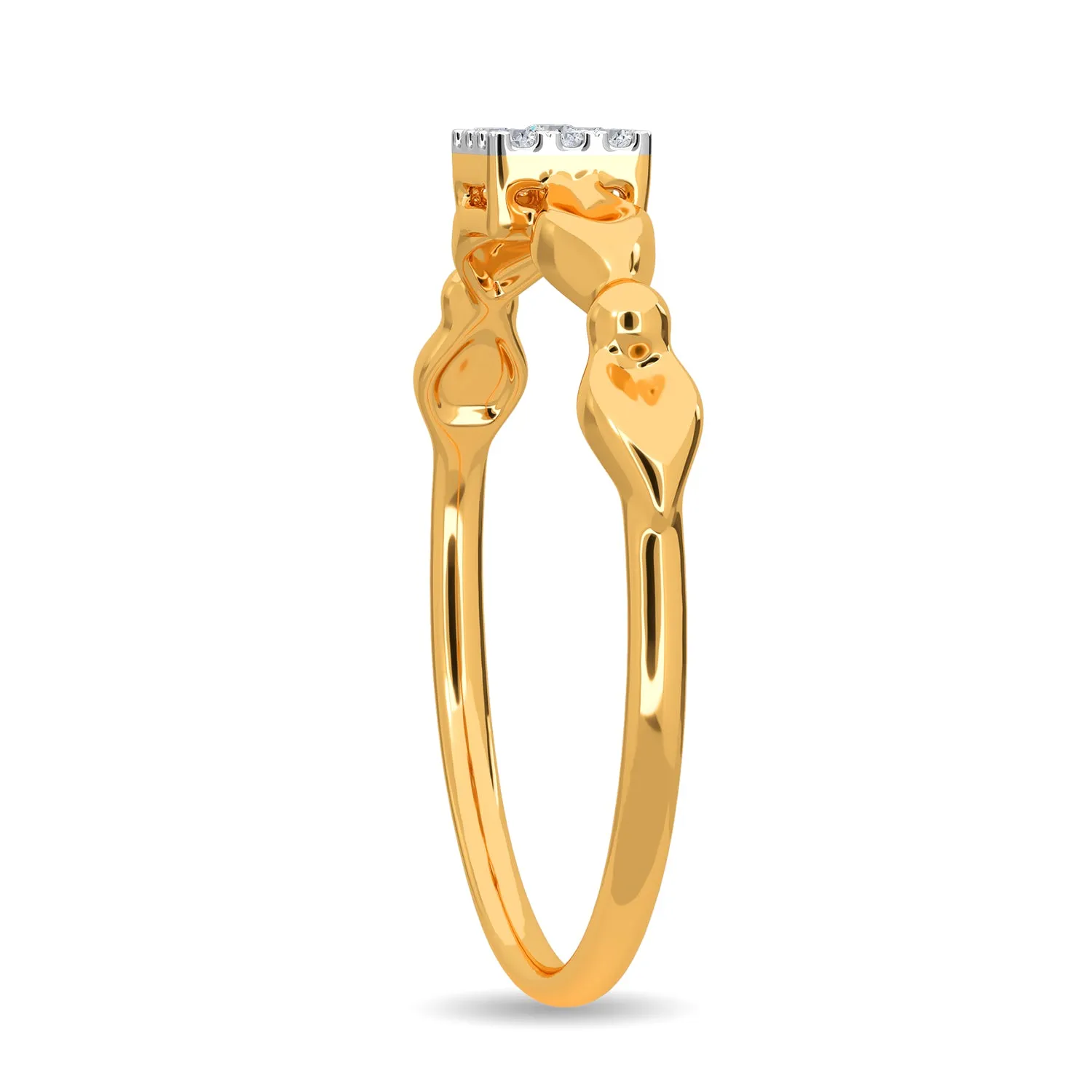 Centre Square Arch Curve Ring