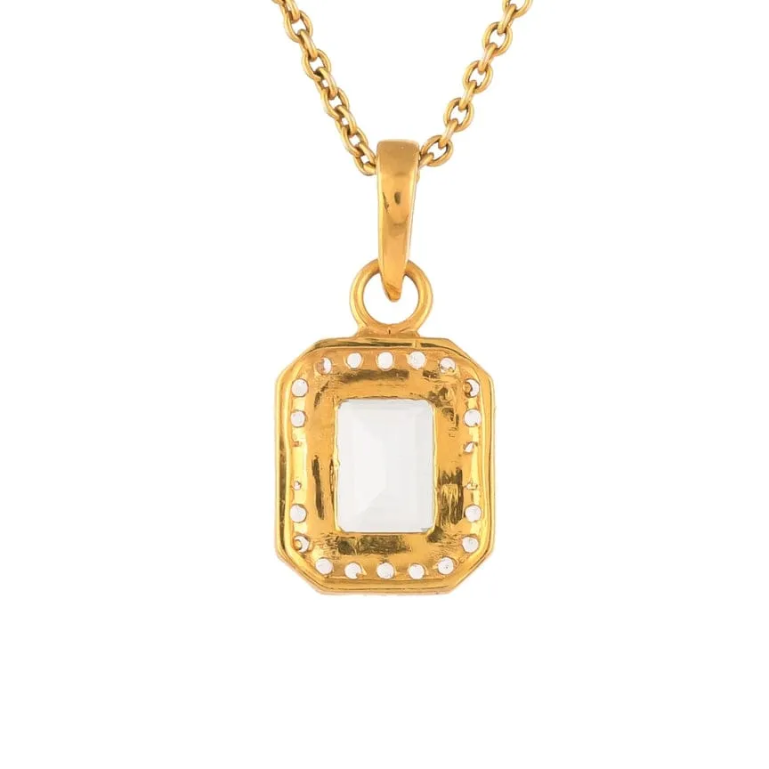 Classic Topaz Pendant Necklace