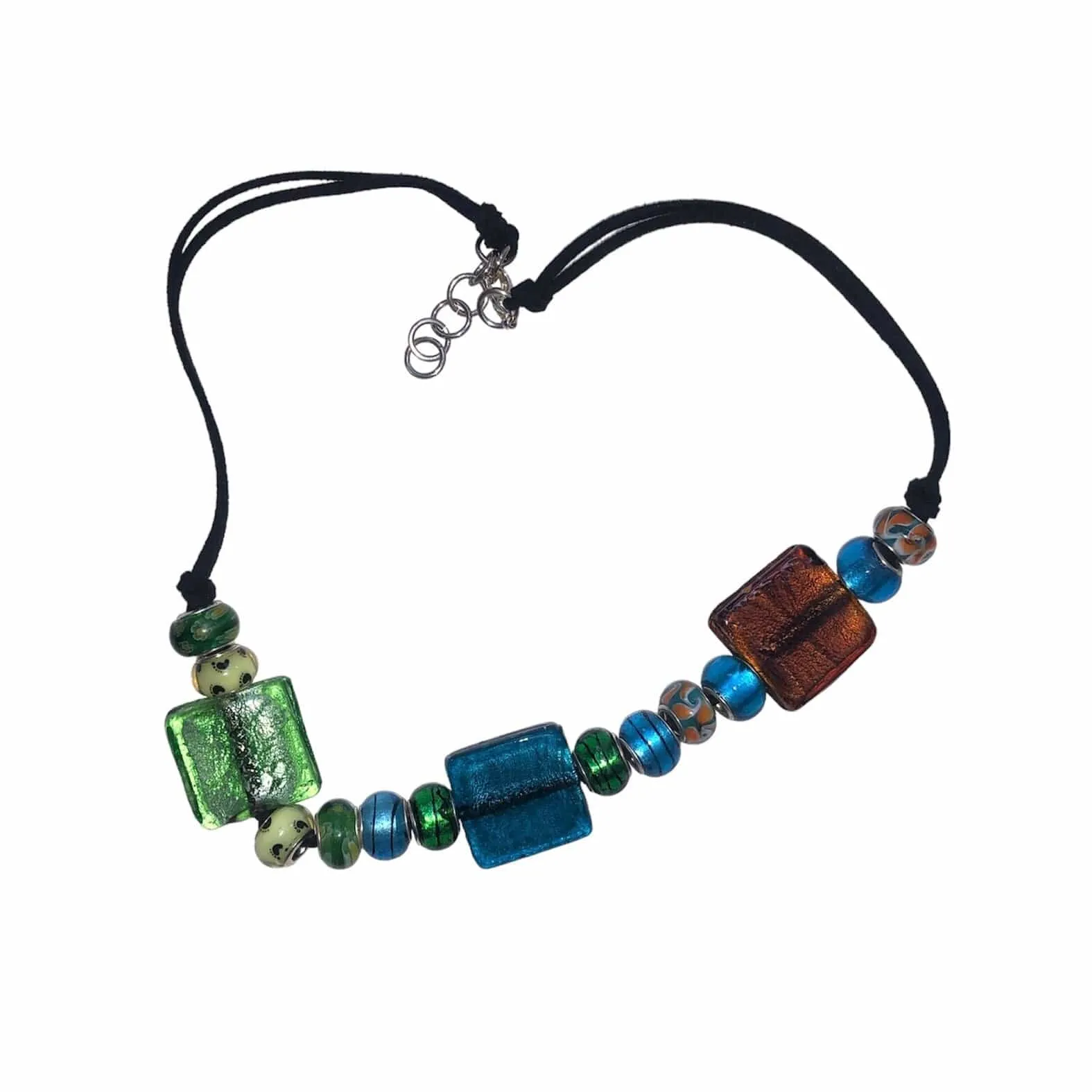 Colourful Glass Statement Necklace