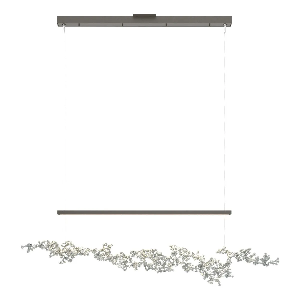 Coral 56 in. LED Linear Pendant Light Dark Smoke finish