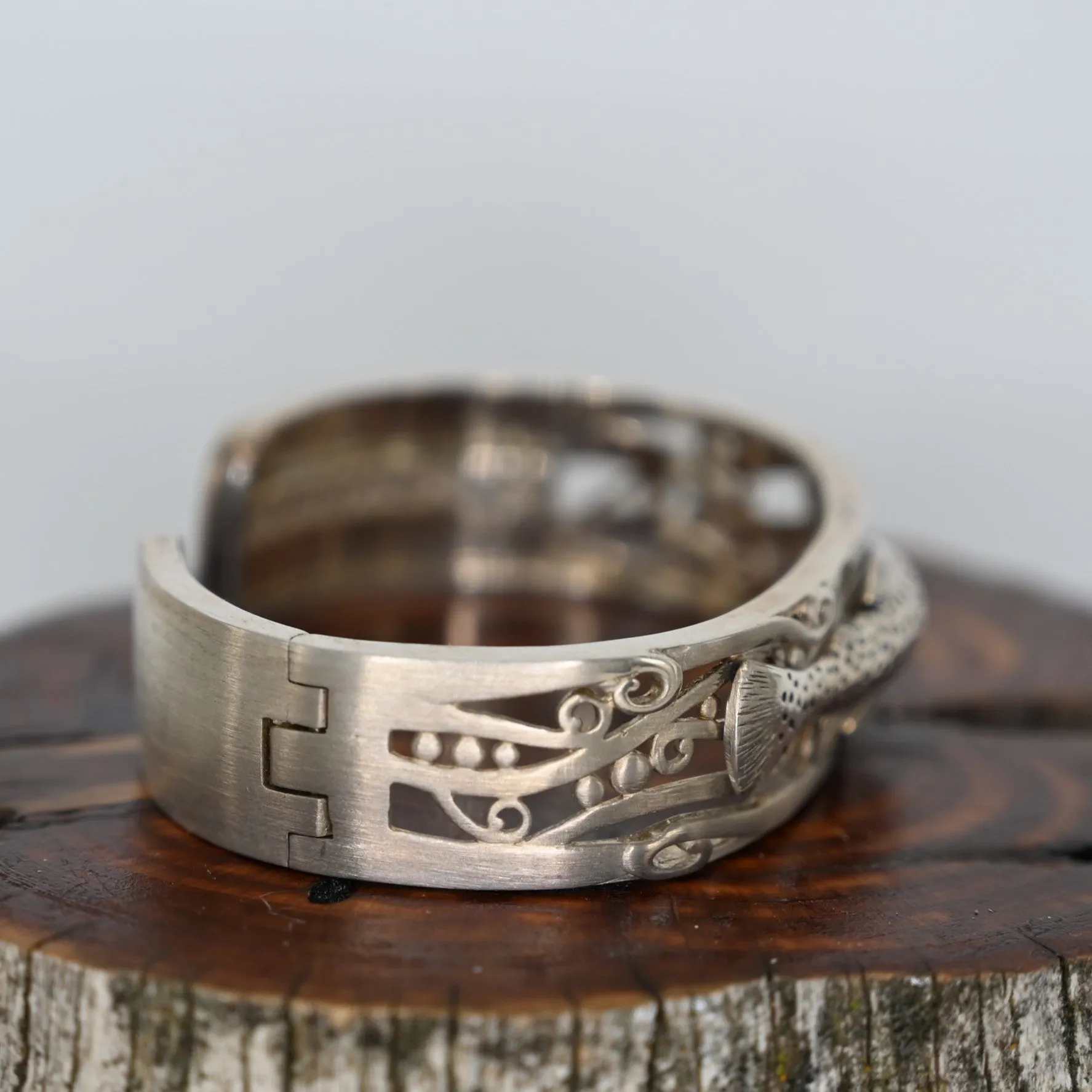 Cutthroat Trout Cuff Bracelet in Sterling