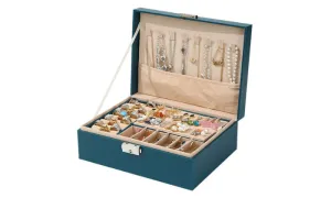 Double Layers Wooden Jewelry Box