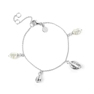 DREAMCATCHER COWRIE AND PEARL BRACELET