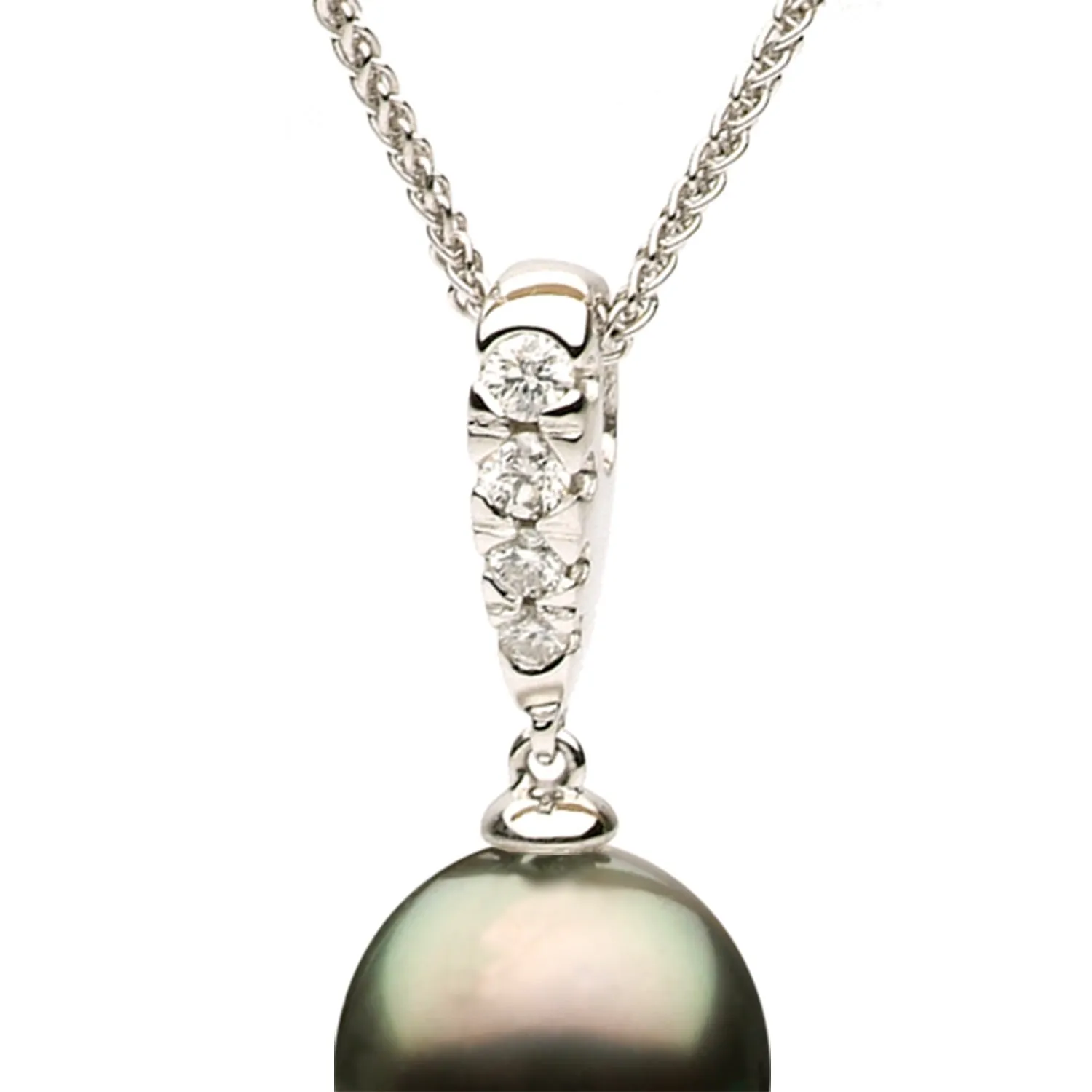 DSL Tahitian Pearl & Diamond Pendant