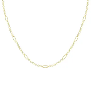 Eclipse Chain Layering Necklace in Gold