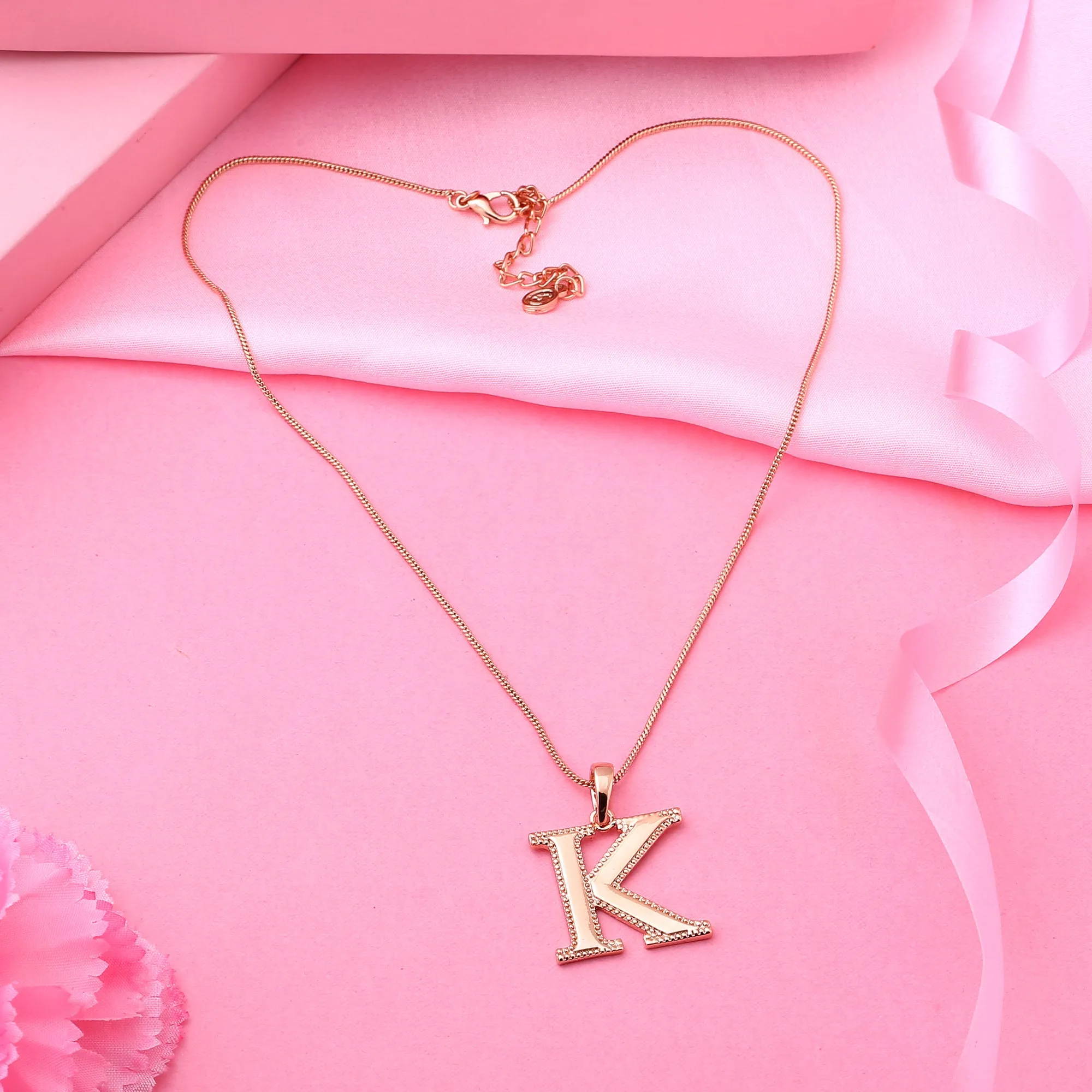 Estele - Charm K Rosegold Pendant