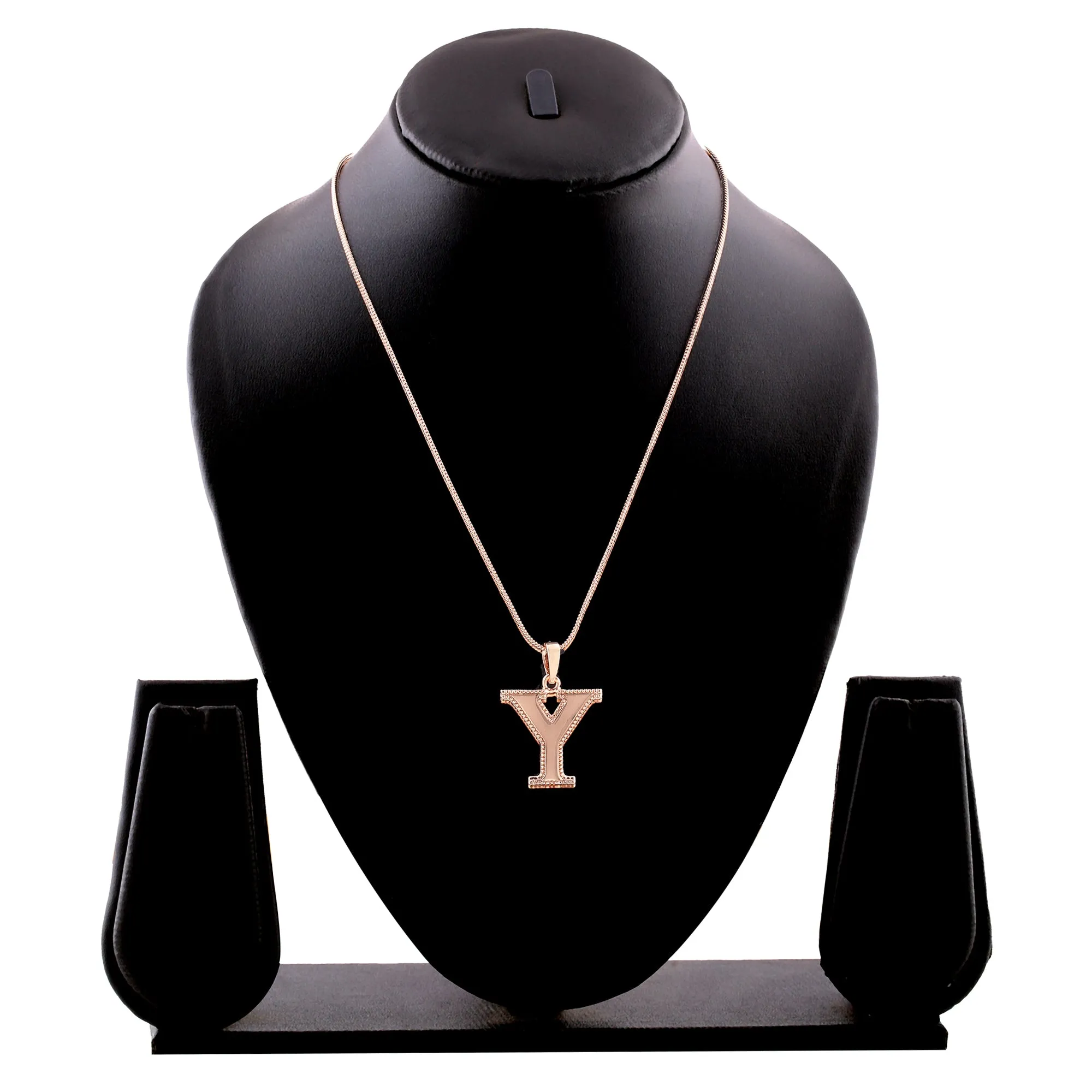 Estele - Charm "Y" Rosegold plated Pendant