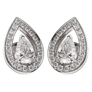 Fred of Paris Lovelight Pear Shaped Diamond Stud Earrings