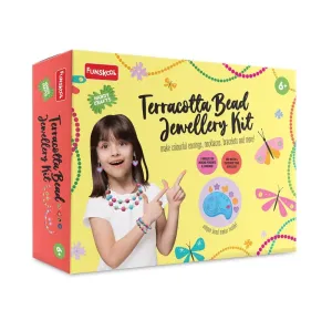 Funskool Handycrafts Terracota Bead Jewellery - Jewellery Making Kit for Ages 6-15 Years