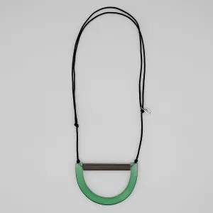 Geometric Kia Necklace Green