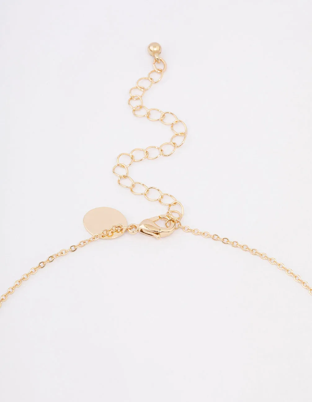 Gold Plated Cross Heart Charm Pendant Necklace