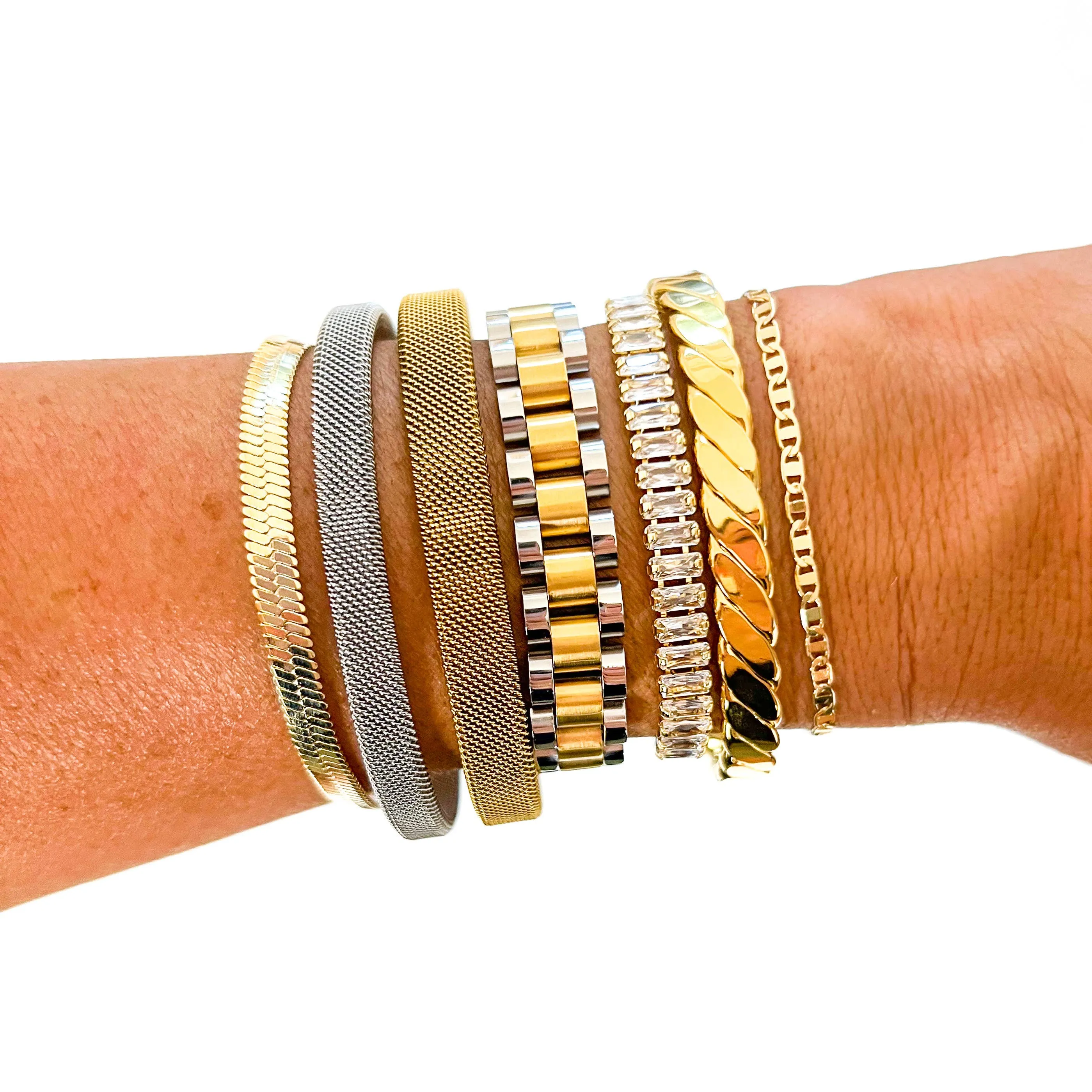 Gold Silver Bracelet Mix