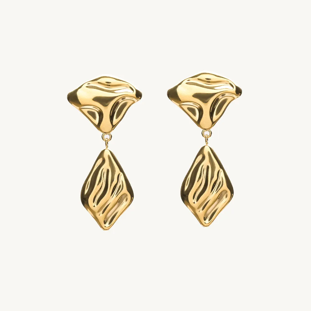 Goldtone Glint Danglers