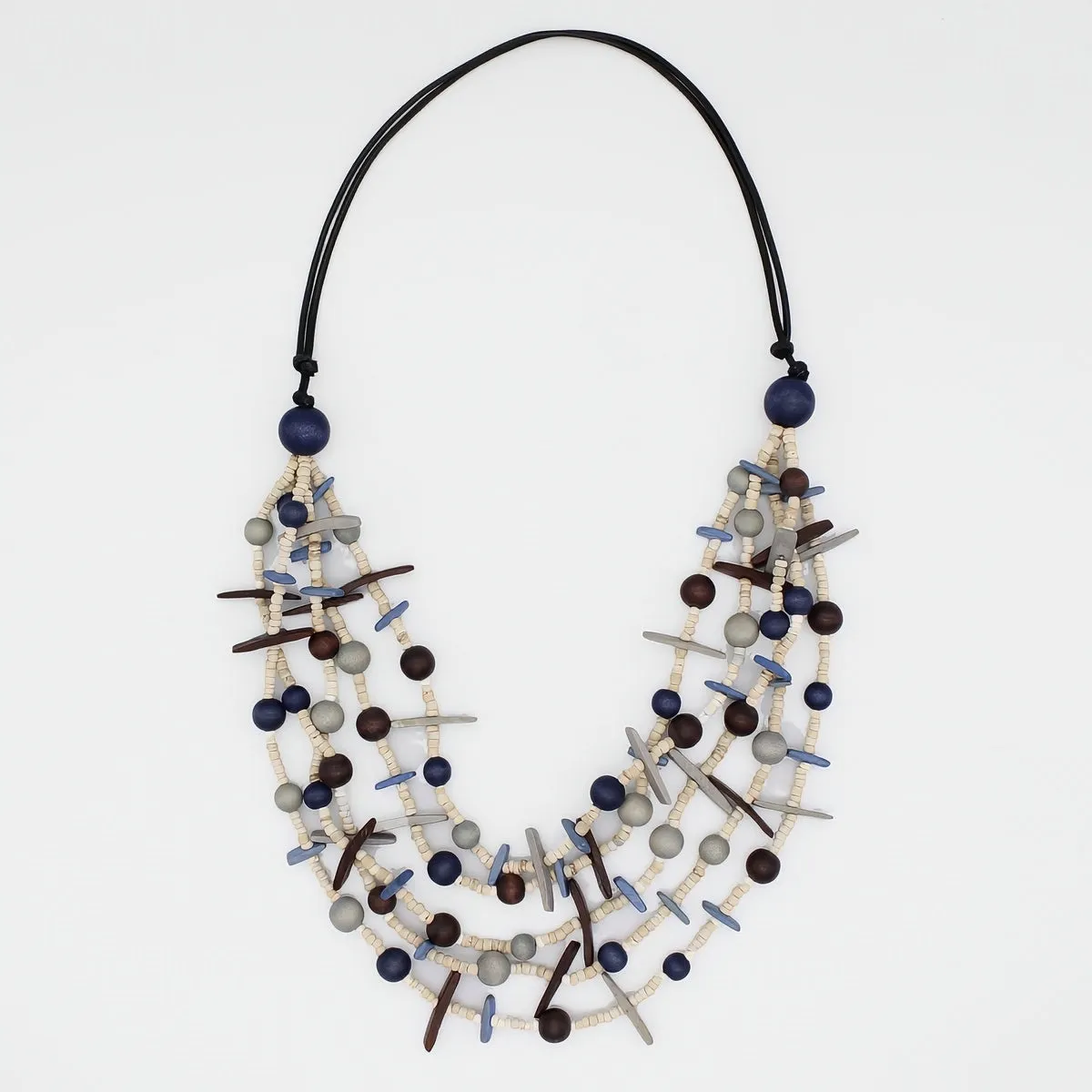 Grey Multi-Strand Lela Necklace