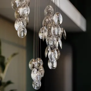 Hand-Blown Crystal Shell Pendant | 6lt Cluster