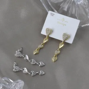 Heart Linear Earrings