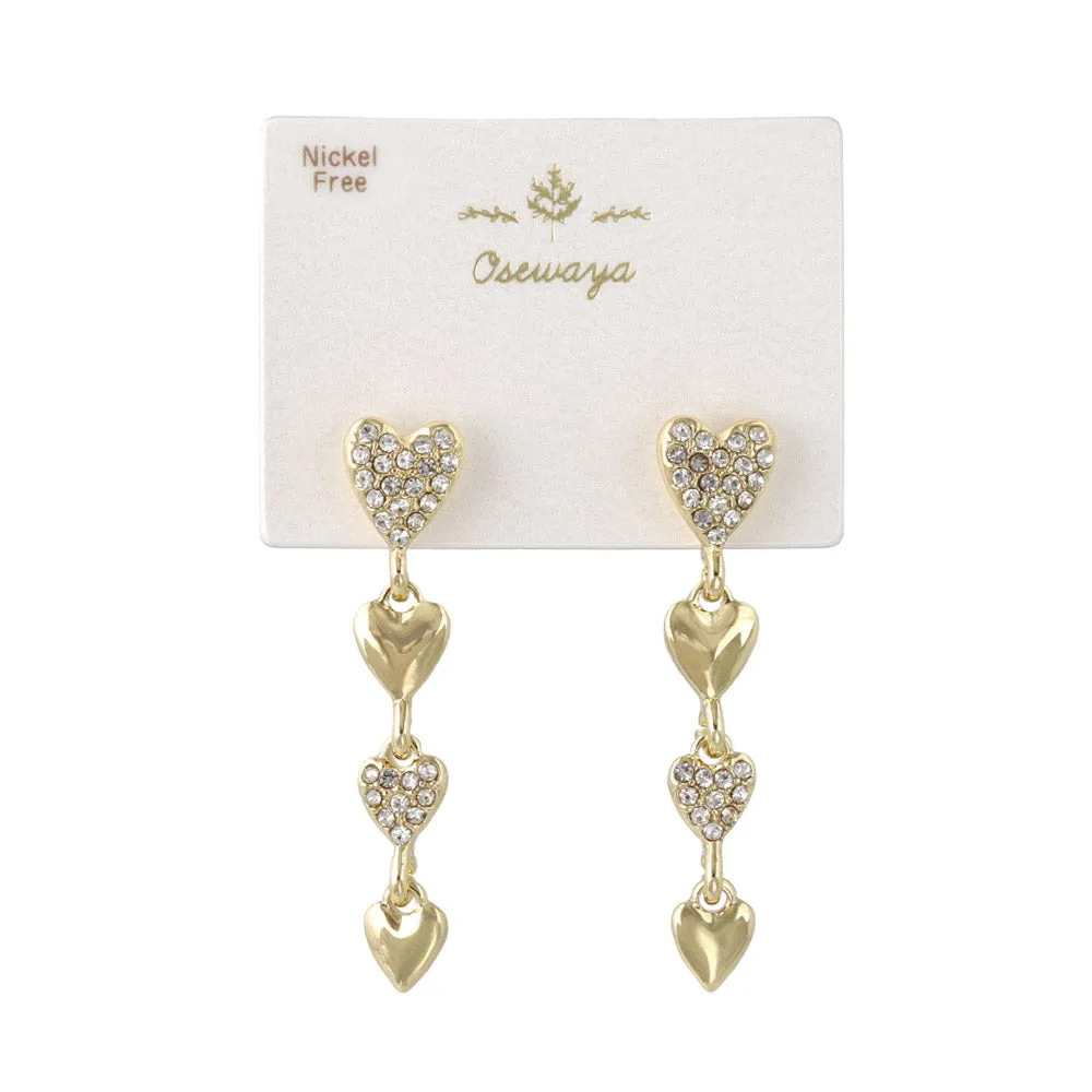 Heart Linear Earrings