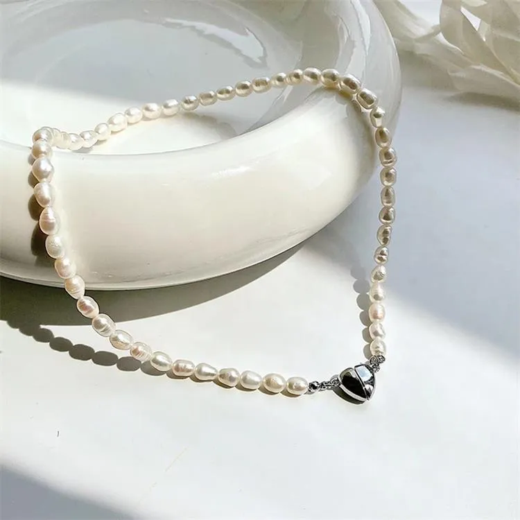 Heart Symphony Paired Pearl Necklace