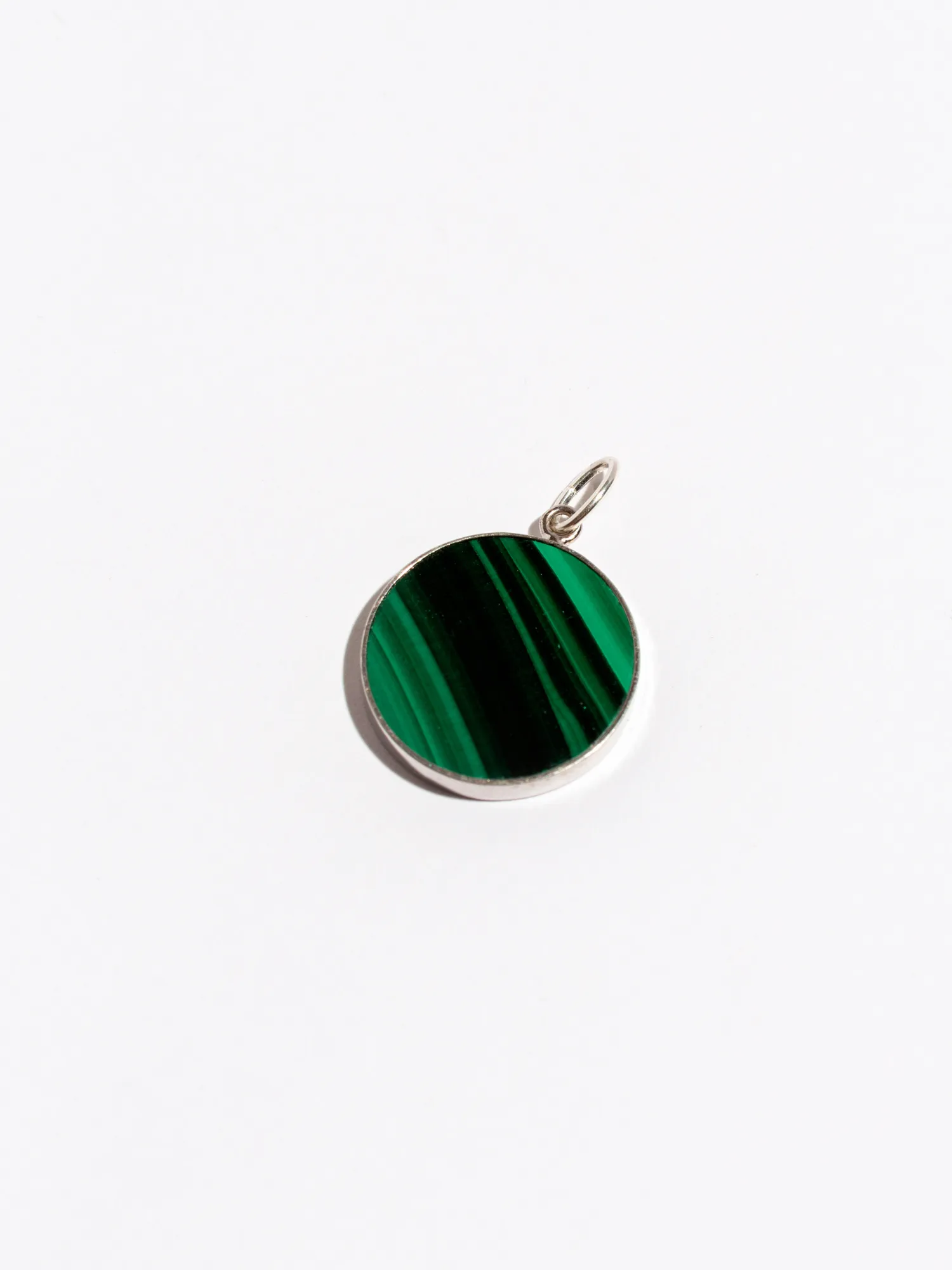 Jessica Malachite Coin Pendant