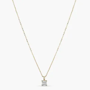 Luxe Gold Plated CZ Silver Pendant Necklace