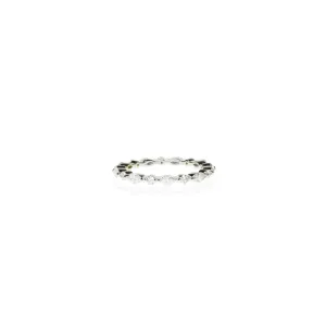 Marquise & round shared prong ring