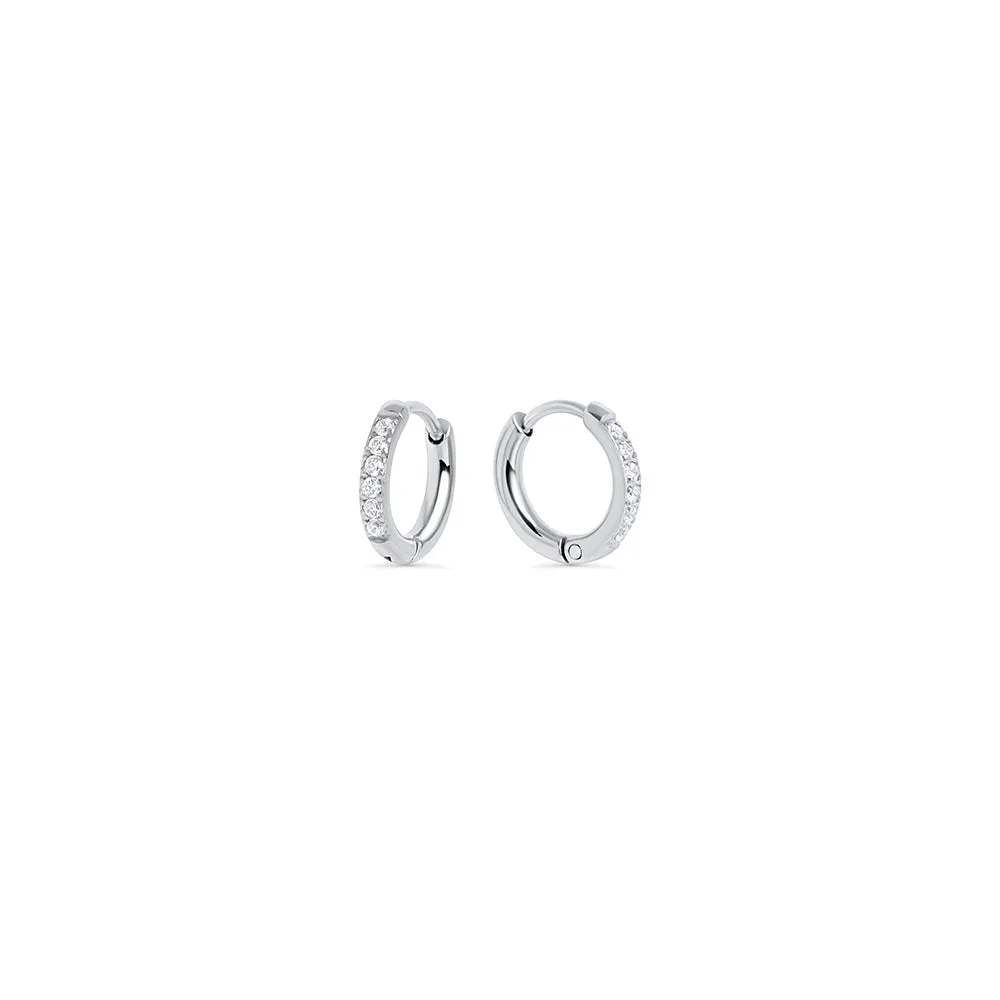 Mini Stacks Chic Huggie Earrings - 8mm