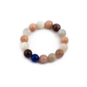 Moonstone and Lapis Bracelet