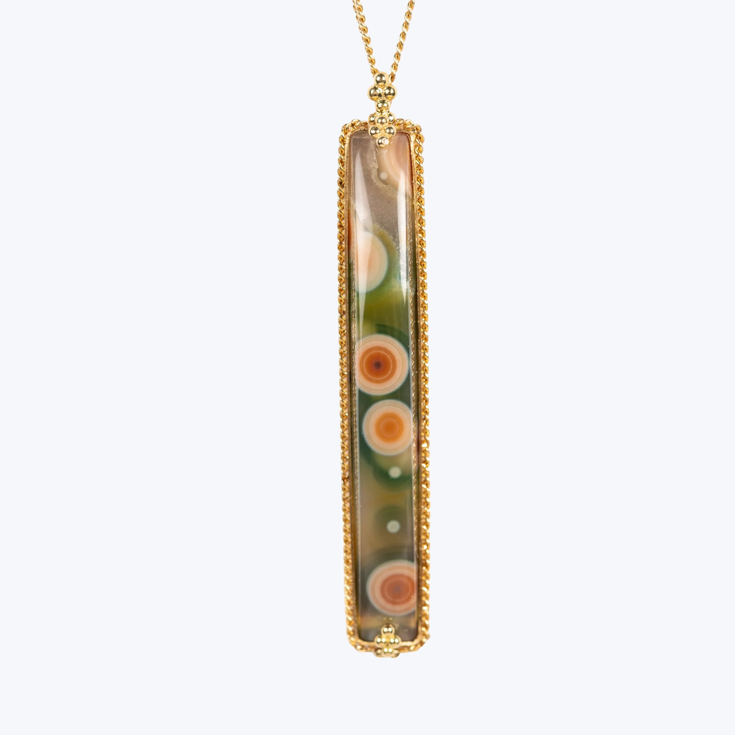 Orbicular Ocean Jasper 18k One-of-a-Kind Necklace