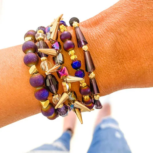 Orchid Bracelet Stack